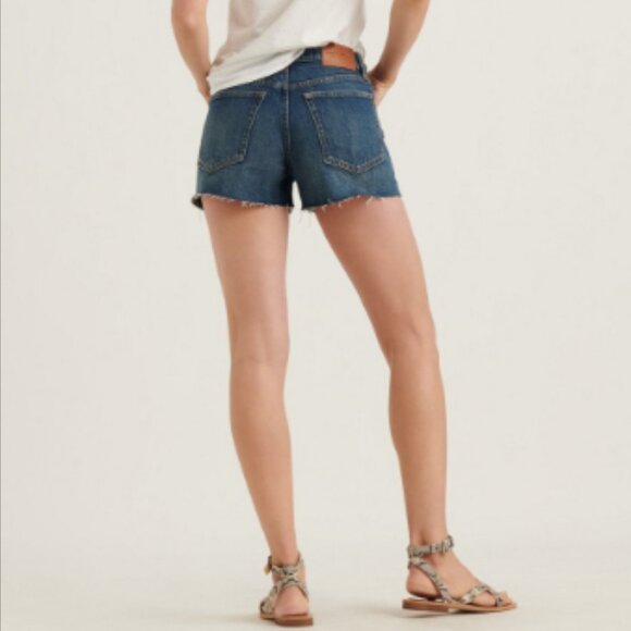 Brand New Women's Lucky Brand The Cuff Off Denim Button-fly Jean Shorts - Picture 3 of 13